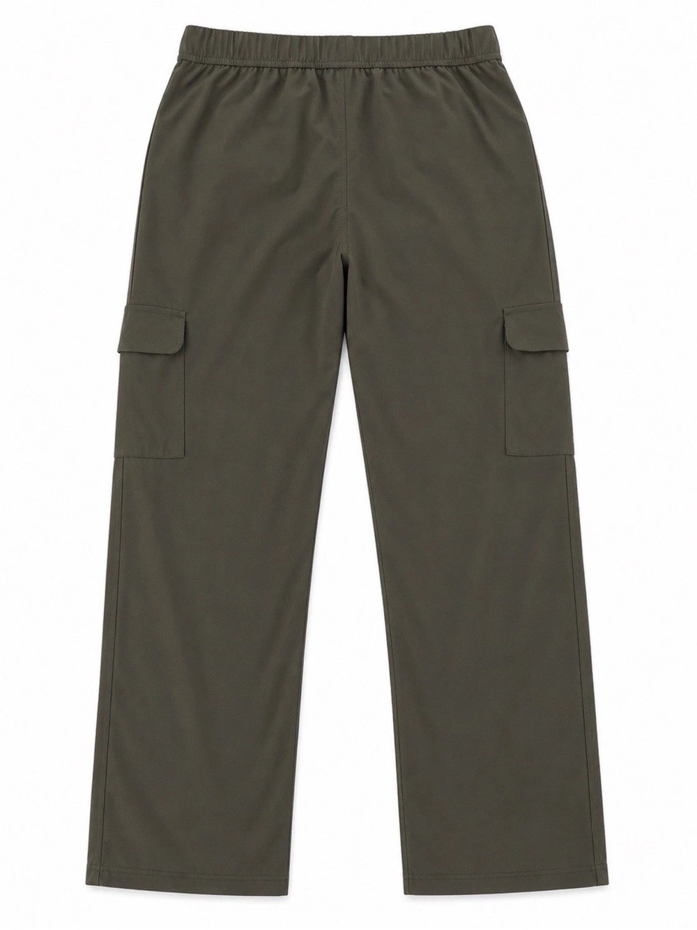 LK NW Elliott Lauren Women's Size 10 Olive Pull-On Cargo Straight Leg Pants